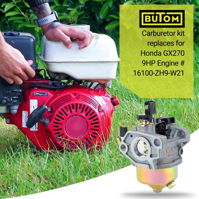 Butom GX270 GX240 Carburetor for Honda GX 270 240 9HP 8.0HP Engine Parts 16100-ZE2-W71 16100-ZH9-W21 Carb 17210-ZE2-822 Air Filter - Image 2